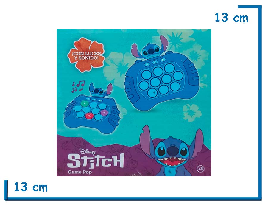 STITCH GAME POP BOTONES CIRCULARES CON LUZ Y SONIDO