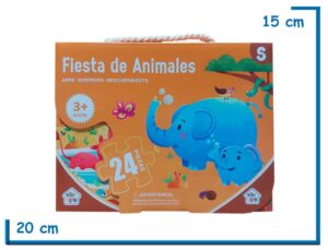 KIDS CLUB FIESTA DE ANIMALES PUZZLE 24PZS