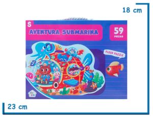 KIDS CLUB AVENTURA SUBMARINA PUZZLE DE PISO 59PZS