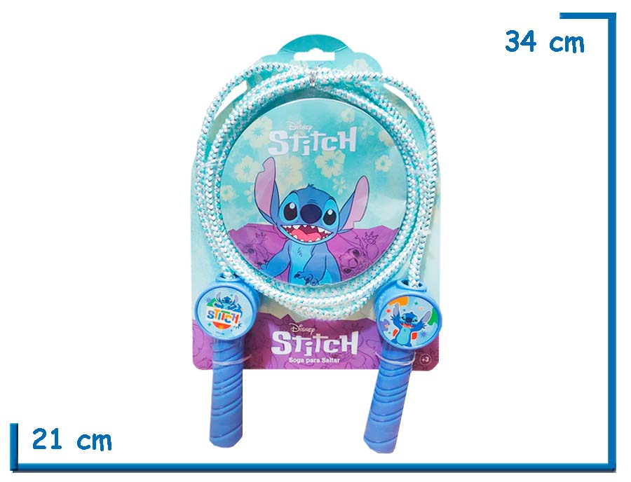 STITCH SOGA DE SALTAR AZUL EN BLISTER