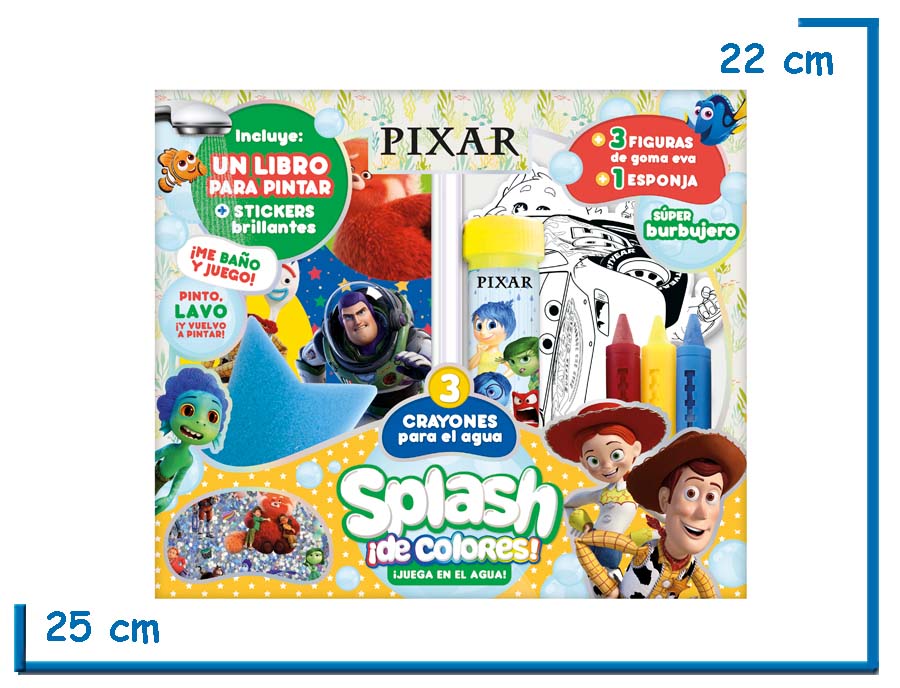 SPLASH DE COLORES PIXAR