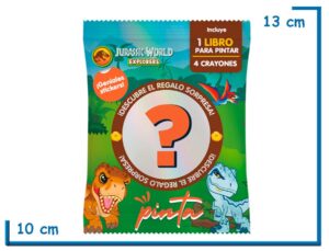 PINTA JURASSIC WORLD EXPLORERS CON REGALO SORPRESA