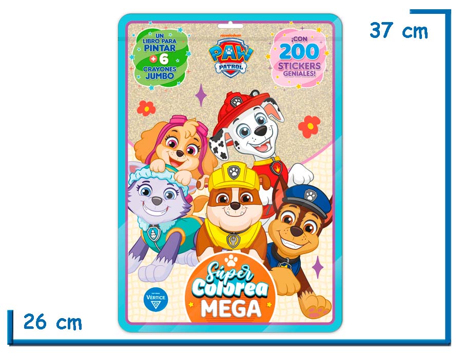 SUPER COLOREA MEGA PAW PATROL