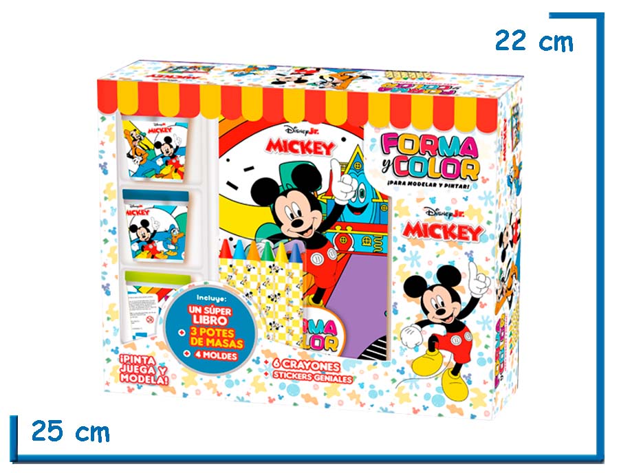 FORMA & COLOR PARA MODELAR Y PINTAR DISNEY JR MICKEY