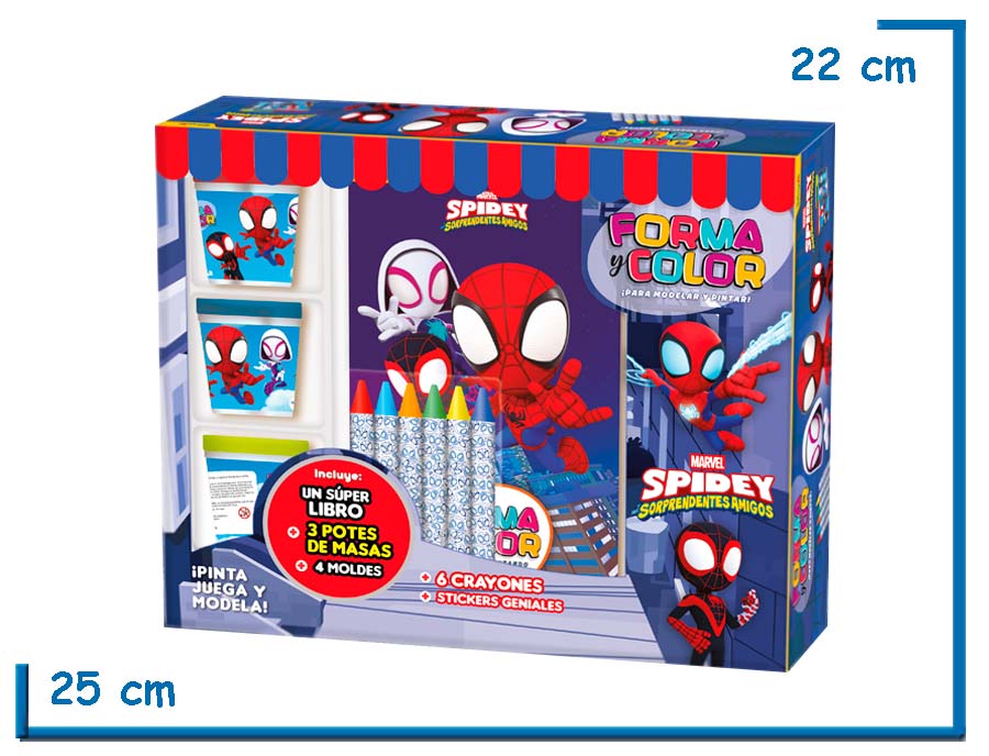 FORMA & COLOR PARA MODELAR Y PINTAR SPIDEY AF