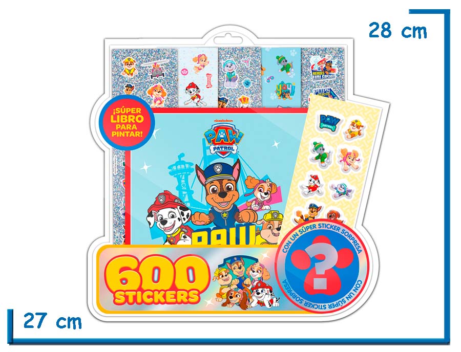 600 STICKERS PAW PATROL