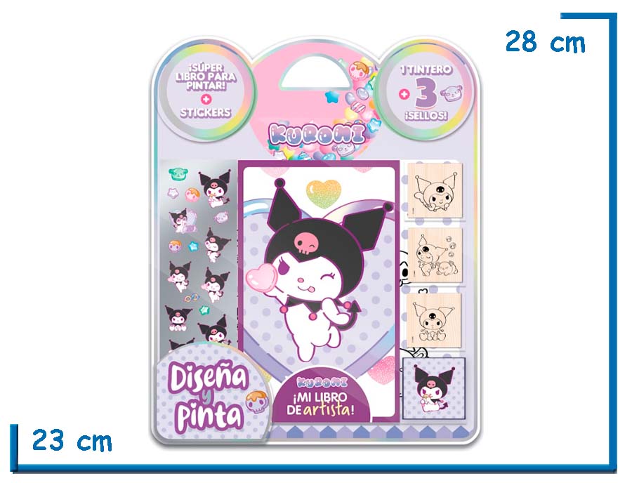 DISEÑA Y PINTA KUROMI