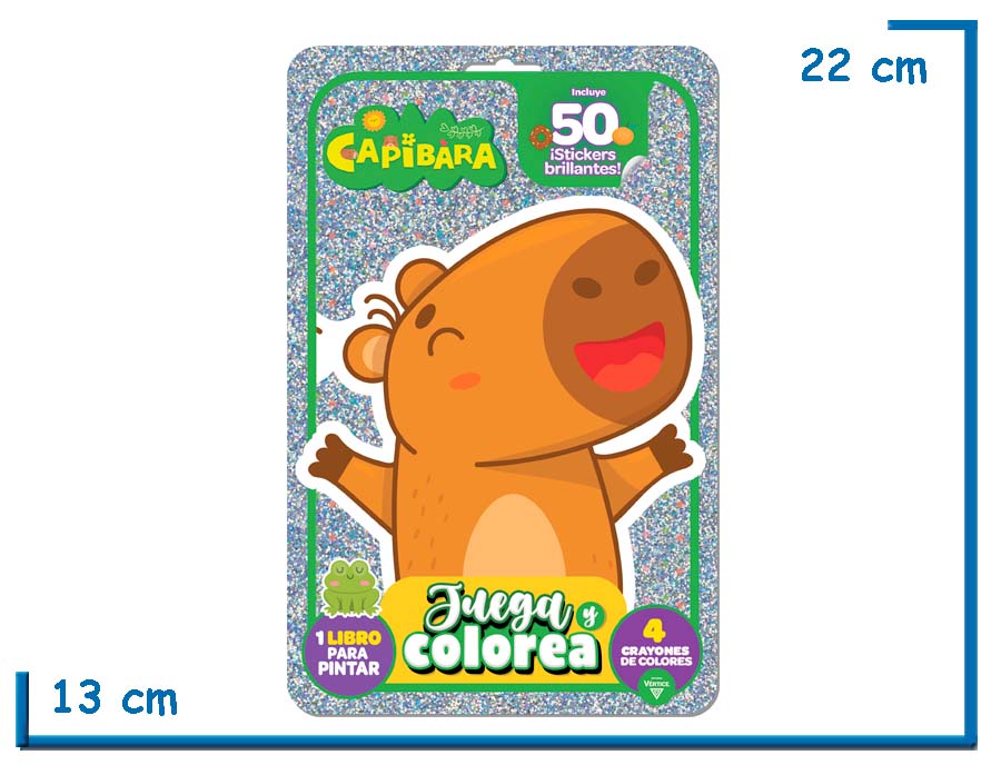 JUEGA Y COLOREA CAPIBARA