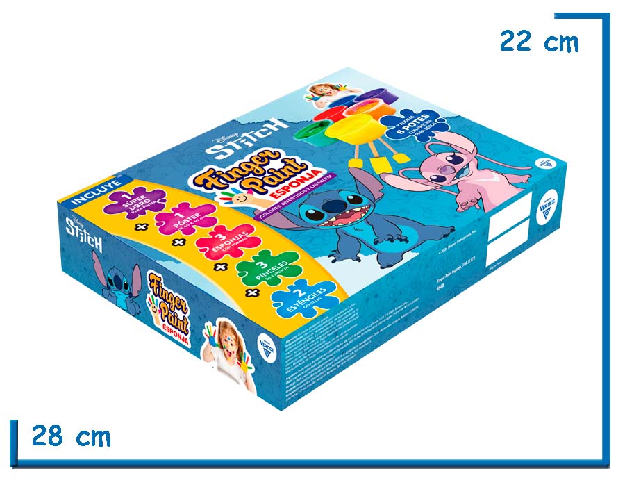 FINGER PAINT ESPONJA STITCH