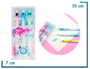 ROLLER PAW RESALTADORES X3 COLORES FRIOS PUNTA ROLLER Y GLITTER