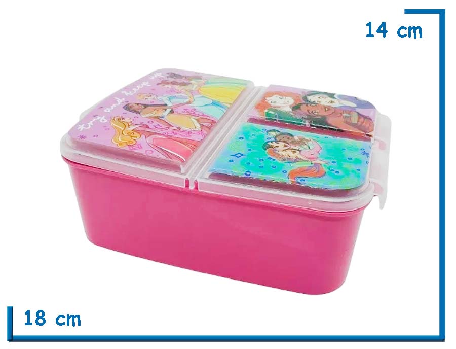 DISNEY PRINCESA HERMETICO LUNCHERA MULTIPLE