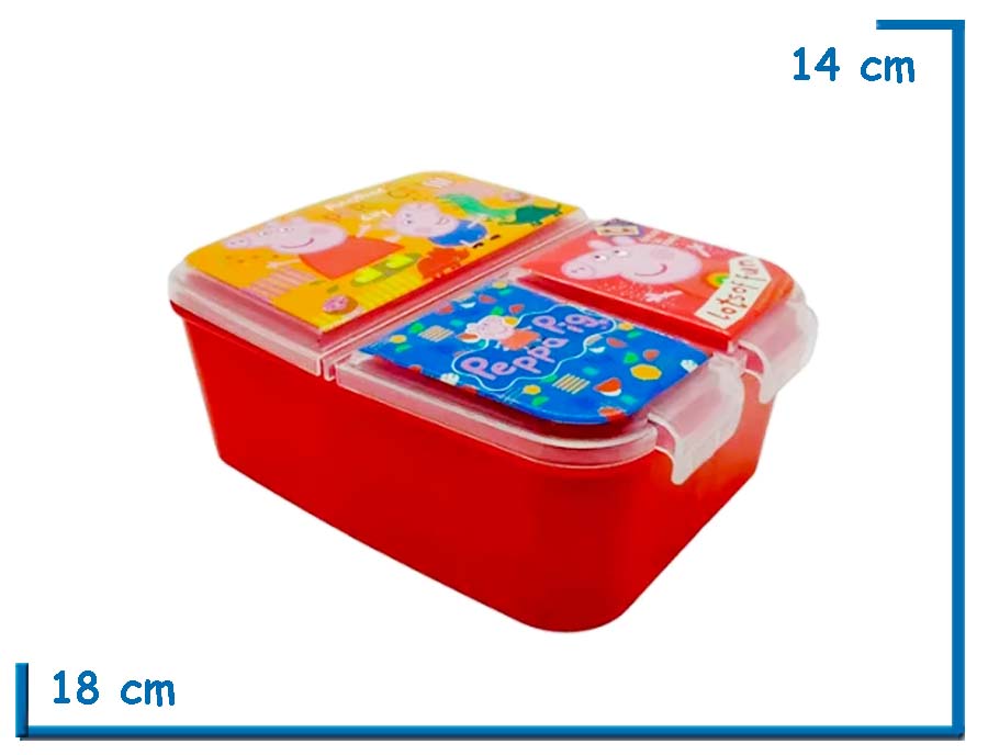 PEPPA PIG HERMETICO LUNCHERA MULTIPLE