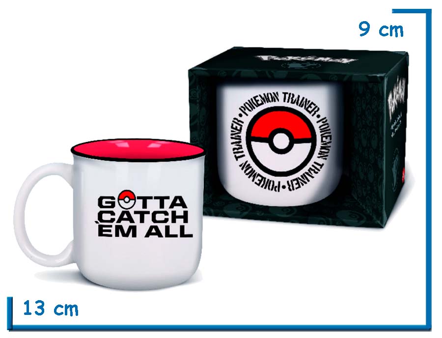 STOR POKEMON TRAINER TAZA CERAMICA DELUXE EN CAJA 414ML