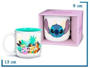 STOR STITCH ANANA TAZA CERAMICA DELUXE EN CAJA 414ML