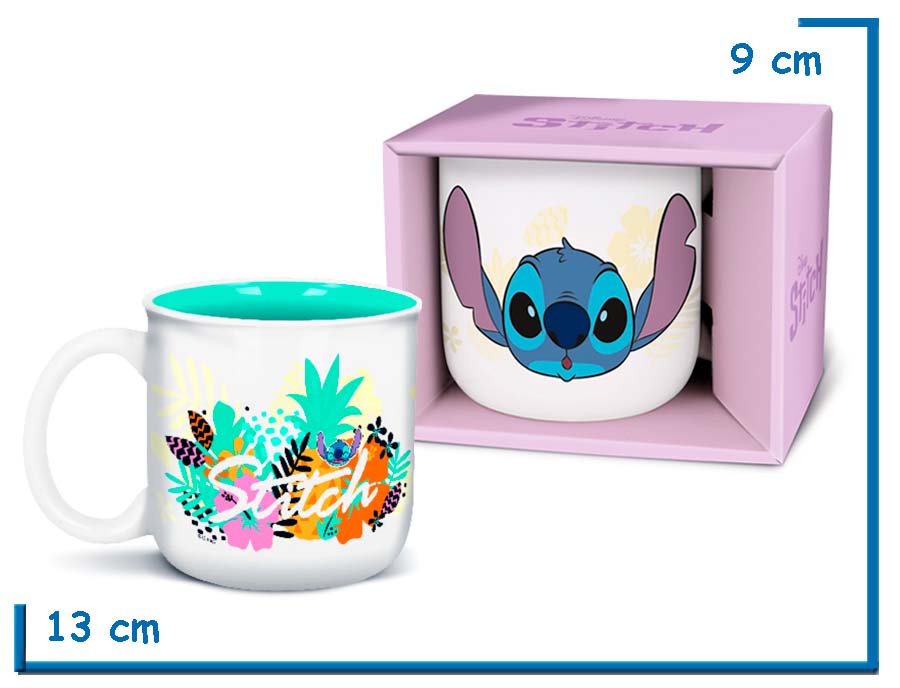 STOR STITCH ANANA TAZA CERAMICA DELUXE EN CAJA 414ML