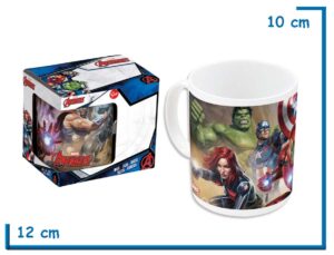 STOR MARVEL AVENGERS GRUPO COLOR TAZA CERAMICA CLASICA EN CAJA  325ML