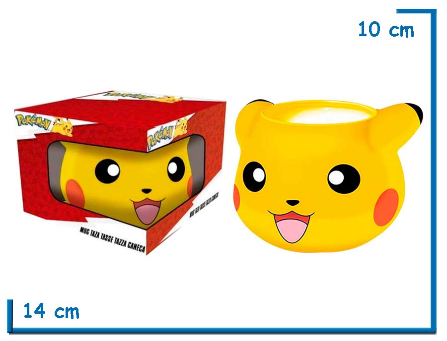 STOR PIKACHU POKEMON 3D MUG TAZA CERAMICA EN CAJA