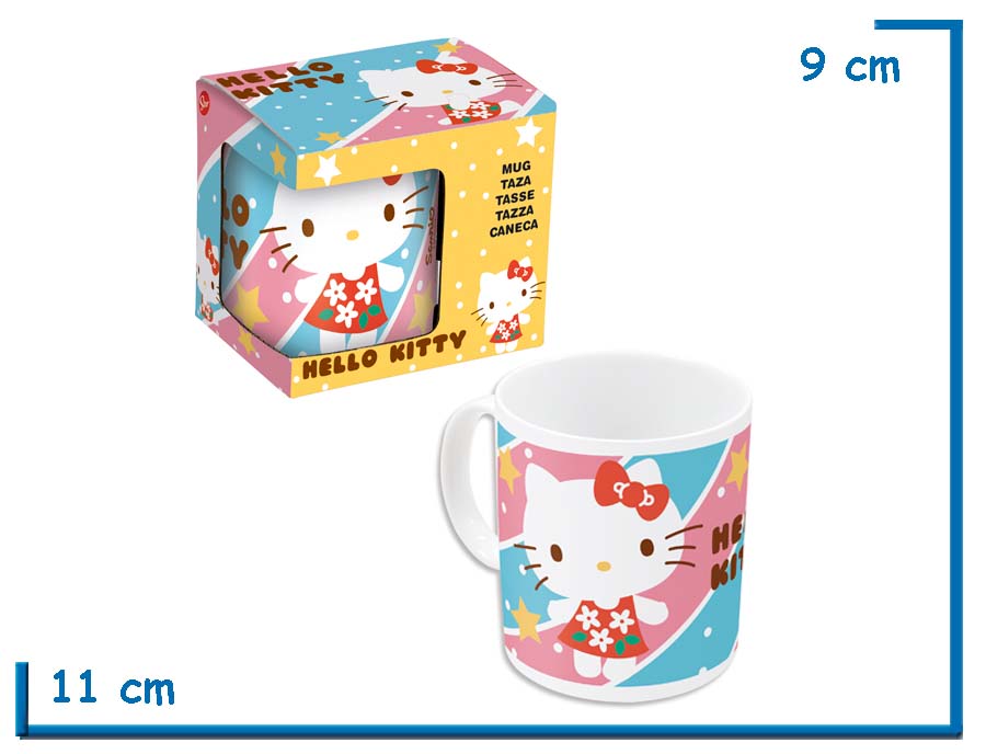 STOR HELLO KITTY FRANJAS TAZA CERAMICA INFANTIL EN CAJA 237ML
