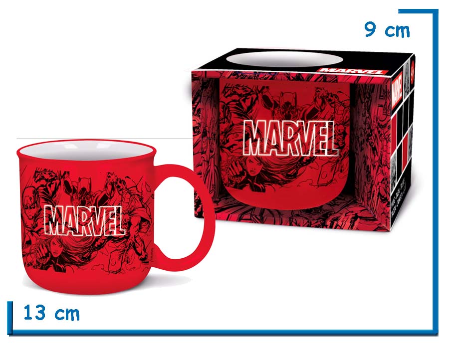 STOR MARVEL AVENGERS GRUPO RYN TAZA CERAMICA DELUXE EN CAJA 414ML