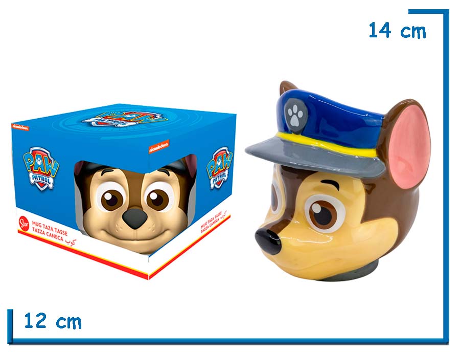 STOR CHASE PAW PATROL 3D MUG TAZA CERAMICA EN CAJA