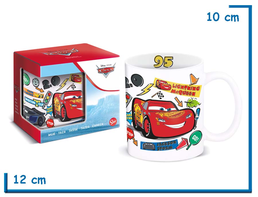 STOR CARS TAZA CERAMICA CLASICA EN CAJA  325ML