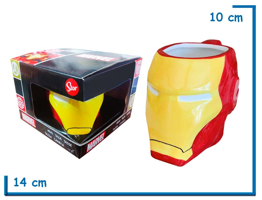 STOR IRON MAN MARVEL 3D MUG TAZA CERAMICA EN CAJA
