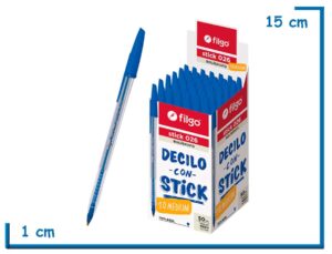 FILGO BOLIGRAFO STICK 026 AZUL SUELTO DCS 1.0 MEDIUM