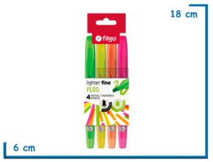 FILGO LIGHTER FINE FLUO 4 RESALTADORES FINOS