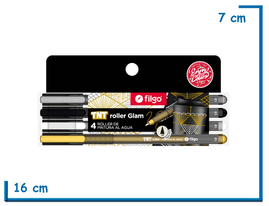 FILGO TNT ROLLER GLAM 4 ROLLER DE PINTURA AL AGUA
