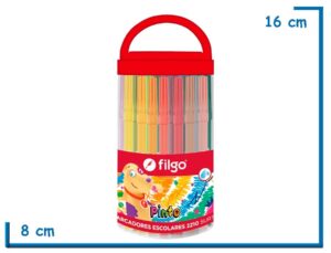 FILGO MARCADORES ESCOLARES 2210 X50 SURTIDOS ESTUCHE PLASTICO