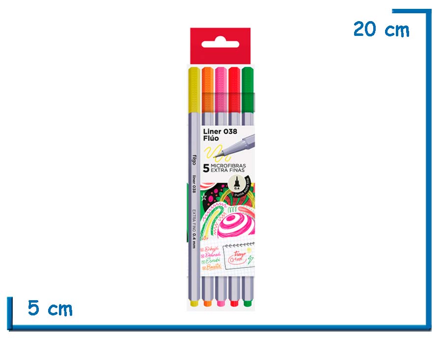 FILGO LINER 038 FLUO 5 MICROFIBRAS EXTRA FINAS