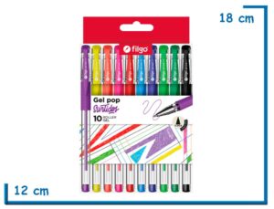 FILGO GEL POP SURTIDOS 10 ROLLER GEL