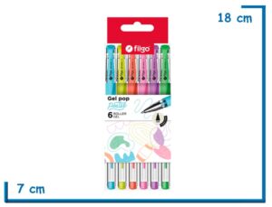 FILGO GEL POP PASTEL 6 ROLLER GEL