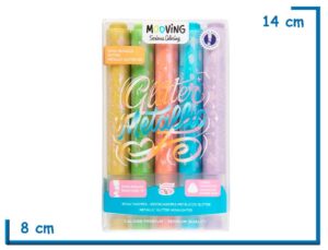 MOOVING GLITTER METALLIC RESALTADORES TINTA METALCA GLITTER X5