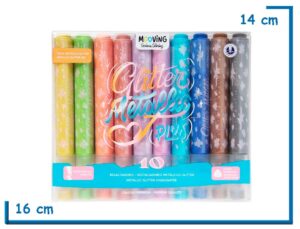 MOOVING GLITTER METALLIC PLUS RESALTADORES TINTA METALCA GLITTER X10