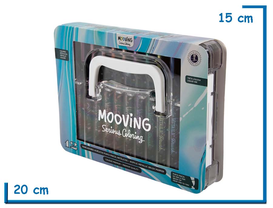 MOOVING ACRYLIC METALLIC MODE MARCADORES ACRILICOS METALICOS X12