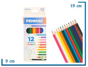 PENMAC LAPICES DE COLORES X12