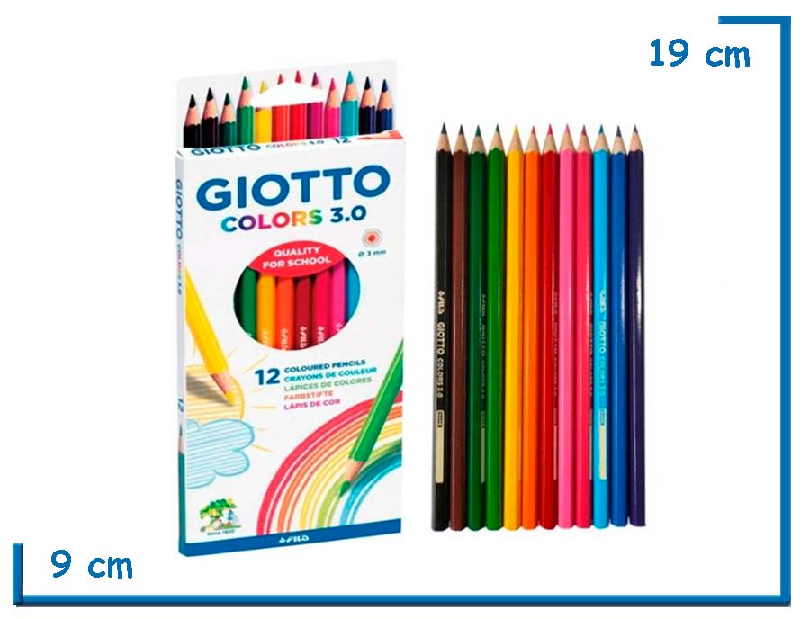 GIOTTO COLORS 3.0 LAPICES DE COLORES X12