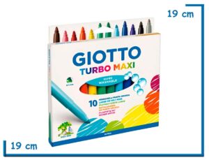GIOTTO TURBO MAXI MARCADORES PUNTA GRUESA X10