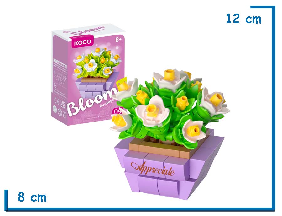 KOCO BLOOM BOUTIQUE L. SUCCULENTS MOUNTAIN ROSES 123 PZS