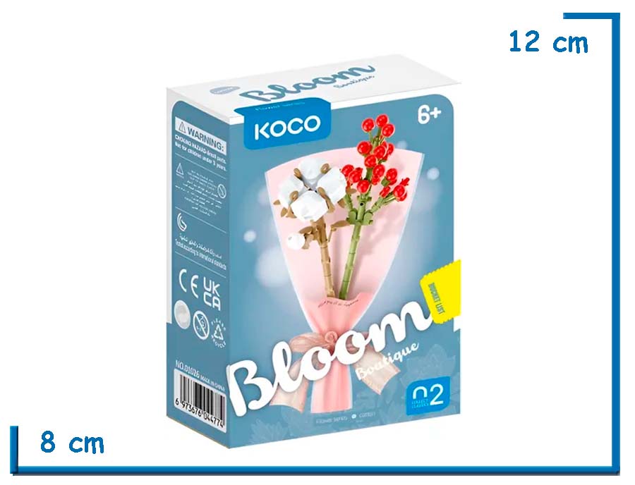 KOCO BLOOM BOUTIQUE FLOWER SERIES COTTON 160 PZS