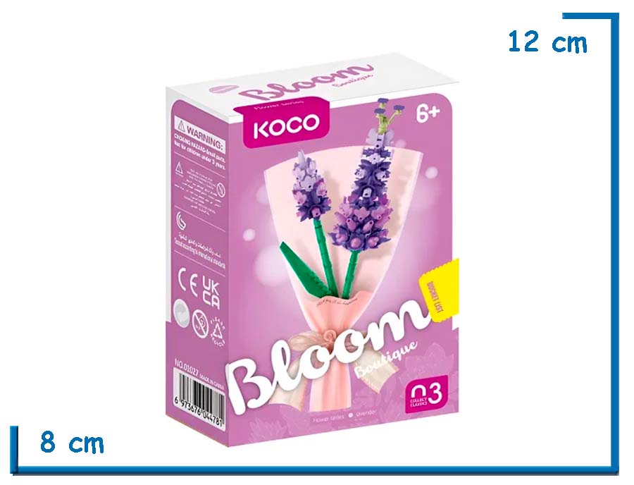 KOCO BLOOM BOUTIQUE FLOWER SERIES LAVENDER 164 PZS