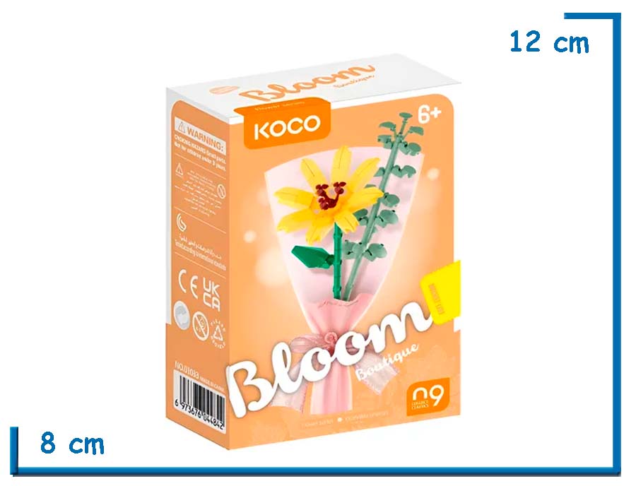 KOCO BLOOM BOUTIQUE FLOWER SERIES INCARVILLEA SINENSIS 142 PZS