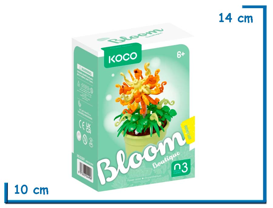 KOCO BLOOM BOUTIQUE FLOWER SERIES CHRYSANTHEMUM 184 PZS