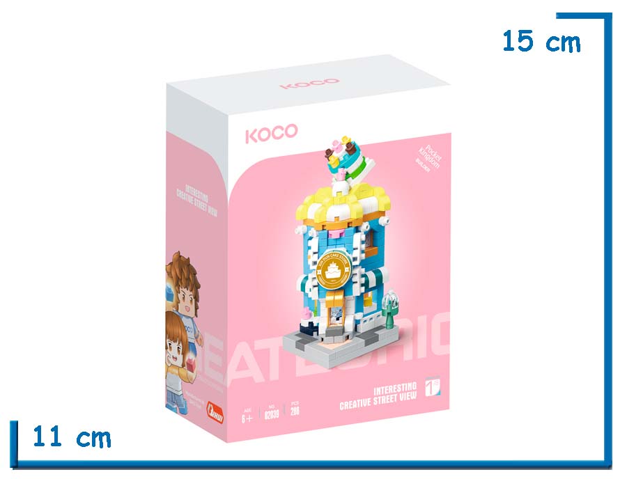 KOCO INTERESTING CREATIVE STREET VIEW CAKE SHOP 286 PZS