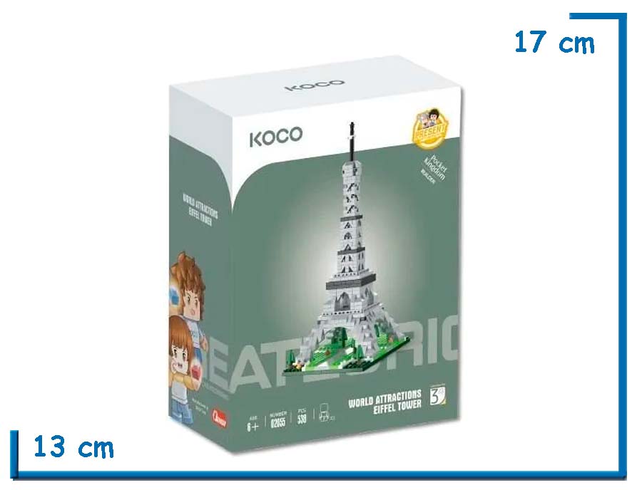 KOCO WORLD ATTRACTIONS EIFFEL TOWER 538 PZS
