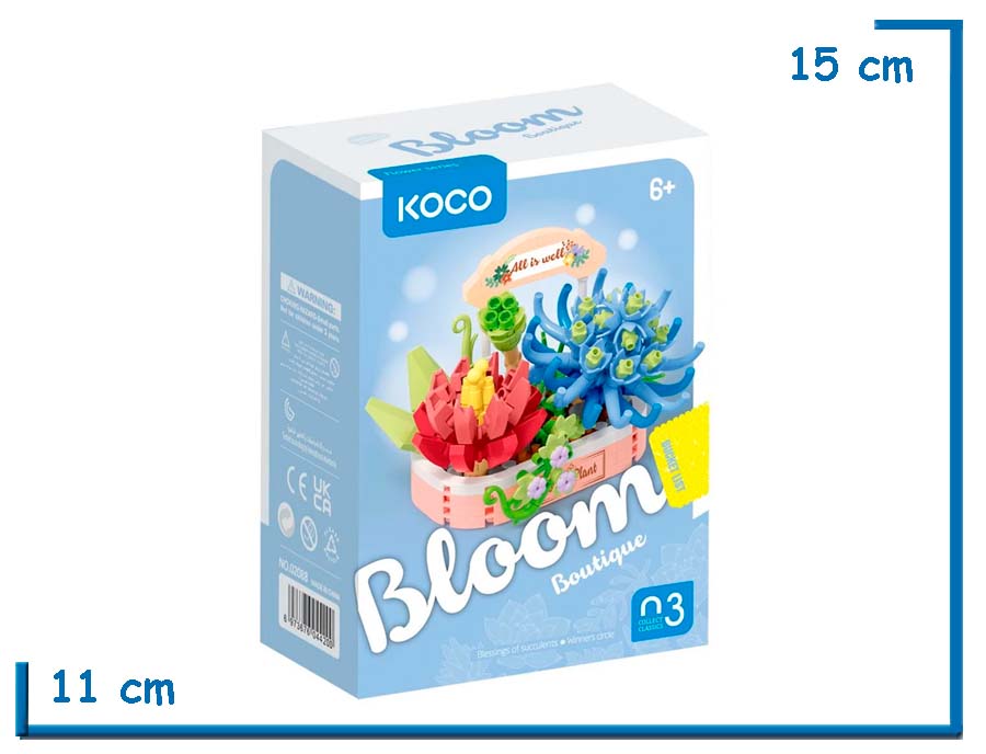 KOCO BLOOM BOUTIQUE BLESS. OF SUCCULENTS WINNERS CICLE 271 PZS