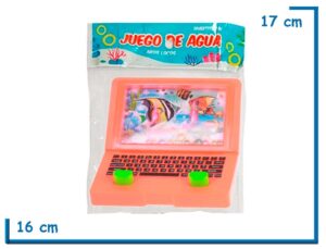 JUEGO DE AGUA AROS LOCOS LAPTOP NARANJA EN BOLSA