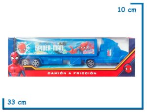 SPIDER-MAN CAMION A FRICCION AZUL EN CAJA