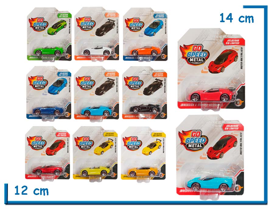 GO SPEED METAL AUTITO METALICO SURTIDO EN BLISTER